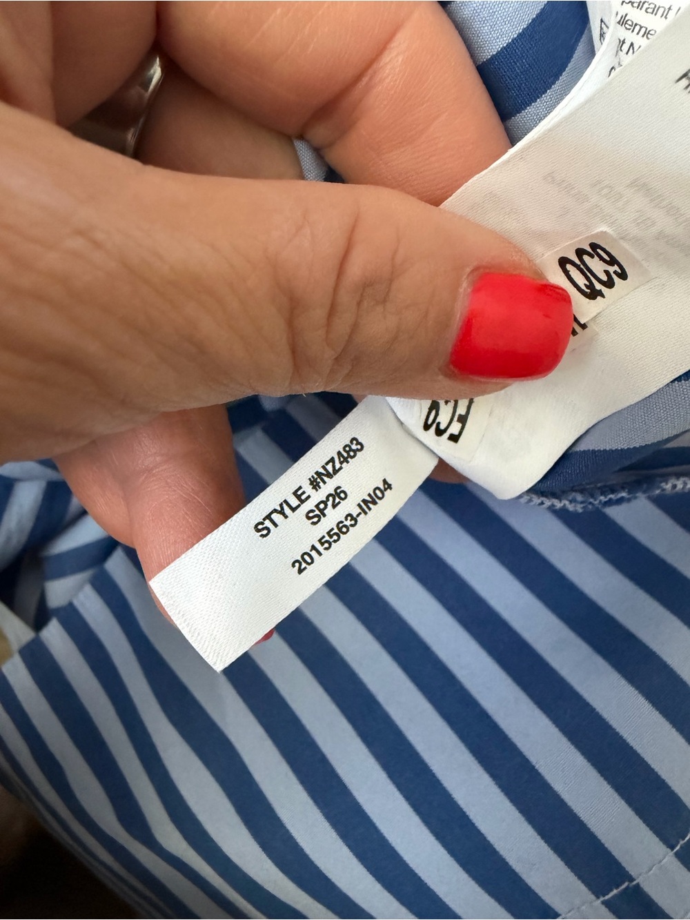 Madewell NWT Dark Blue & Light Blue Striped Cotton Midi Skirt Pockets Size - Picture 8 of 8